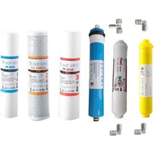 Aquafly AQUA FLY Su Arıtma Cihazı Filtresi 6'lı Takım Arıtıcı Filtresi Mineral 10' Açık Kasa Uyumlu