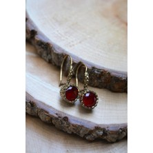 Stoneage F02570 Yakut Taşlı Otantik Küpe