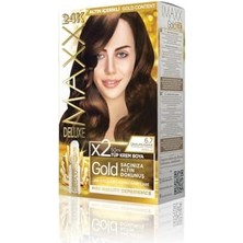 Velora Gold Serisi 24K Altın Parçacıklı Serum ile 1 Kutu 2 x 50 ml ve Geliştiriciler Saç Boyası (Çikolata Kahve 6.7)