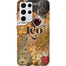 Lelia Samsung Galaxy S21 Ultra Uyumlu Baskılı Şeffaf Telefon Kılıfı | Koleksiyon: Zodiacmuse Celestia