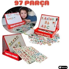 Velora Manyetik 97 Parça Tabletli Alfabe Seti ve Manyetik Tabletli 98 Parça Matematik Seti