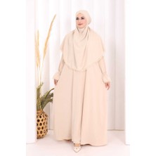 Bym Fashion Dantel Detay Sufleli Elbise 6061 Taş