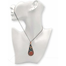 Stoneage F04416 Akik Taslı Üzümlü Kolye