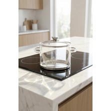 Acar Pureglass Isıya Dayanıklı Cam Tencere - 20 cm - 4.5 L