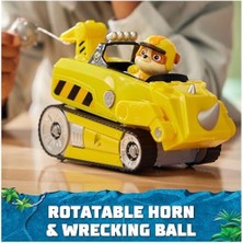 Velora Paw Patrol Jungle Pups Rubble Figürlü Gergedan Aracı (Temel Araç), 3 Yaşından Büyük Çocuklar Için Oyuncak