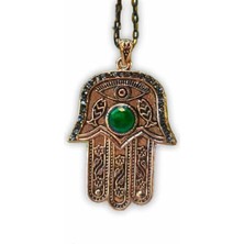 Stoneage RF03335  Kök Zümrüt Otantik Kadın Kolye