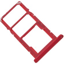 Genos Samsung Galaxy A03 Sim Kart Tepsisi Cam SM-A035F (Kırmızı)