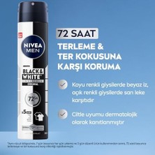 Velora Men Erkek Sprey Deodorant Black&white Invisible Original 200ML, 72 Saat Anti-Perspirant Ter Koruması