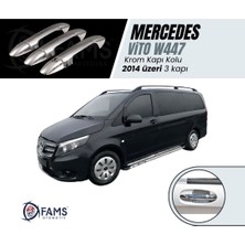 Fams Otomotiv Mercedes Vito W447 Krom Kapı Kolu 3 Kapı 2014 Üzeri Paslanmaz Çelik