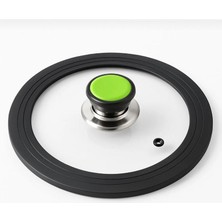 Yeterx 2'li Tencere Tava Kapak Tepesi – Yeşil & Turuncu – Isıya Dayanıklı Evrensel Kapak Kulp Seti