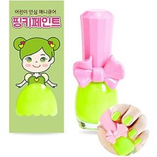 Velora I'm Pinky Kids Nail Paint Neon Green Çocuklar Için Soyulabilir Oje