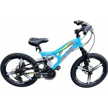 Salcano Nova 20 Md Monoblok Jant Açık Mavi Turuncu Sarı  Çocuk Bisikleti