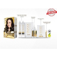 Velora Gold Serisi 24K Altın Parçacıklı Serum ile 1 Kutu 2 x 50 ml ve Geliştiriciler Saç Boyası (Kahve 4.0)