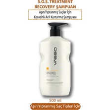 Vasso Yıpranmış Saçlar Için Keratinli Acil Kurtarma Bakım Şampuanı 500 ml