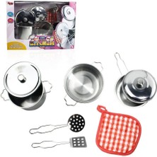 Nilly Toys ATF-1818-A 8 Parça Çelik Tencere Tava Set