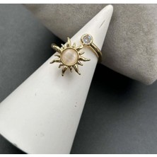 SY Aksesuar Çelik Gold Güneş Yüzük(Ayarlanabilir)