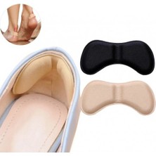 Nuveden Ieg™ 5 mm Siyah Ayakkabı Topuk Vurma Önleyici ve Yumuşak Esnek Daraltma Padi 2li