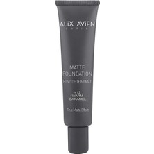 Velora Uzun Süre Kalıcı Doğal Mat Bitişli E Vitamini Içeren Mat Fondöten- Matte Foundation 412 Warm Caramel