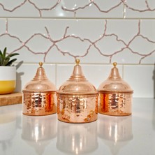 El Yapımı Bakır Baharatlık, Baharat Kavanozu,Saklama Kabı