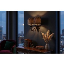  massarelli Damask Ikili Aplik Siyah-Desenli Antrasit