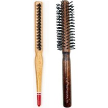 Nuveden Ieg™ 503 - 690 Profesyonel Yanmaz Set Topuz Saç Fırçası 2 Li Set