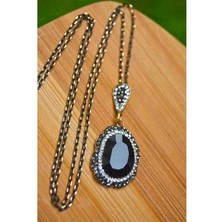 Stoneage RF03353 El Yapımı Siyah Taşlı Kadın Kolye