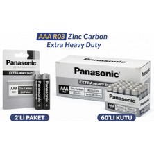 Bezos Panasonic Aaa R03 Ince Pil Zinc Carbon Extra Heavy Dutypanasonic Aaa R03 Ince Pil Zinc Carbon Extra