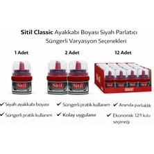 Bezos Sitil Classic Ayakkabı Boyası Siyah Parlatıcı Süngerli