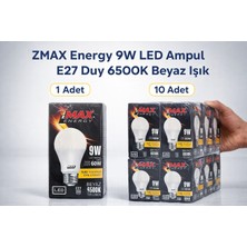 Bezos Zmax Energy 9W LED Ampul E27 Duy 6500K Beyaz Işık 720 Lümen 60W Eşdeğer Enerji Tasarruflu