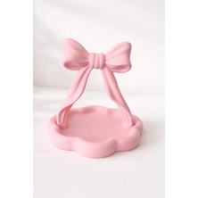 Öztürk Organizasyon Fiyonk Tasarım Dekoratif Takı-Aksesuar Standı Organizer Tepsi Pembe