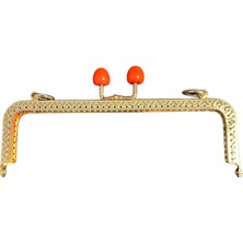 Hobicium Altın Renk Çanta Klipsi 20 cm Metal Çanta Örgü ve El Yapımı Çanta Aparatı