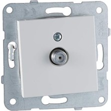 Velora /merid Beyaz Uydu Prizi F KON-10DB Meka+Düğ/k