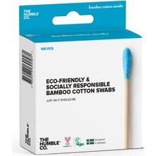 Velora Humble Kulak - Makyaj Çubuğu 100 Adet - Mavi Bambu Kulak Çubuğu 100 Pcs - Mavi