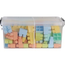 Nilly Toys 5214 Oyuncak Sandıkta Büyük Renkli Bloklar 125 Parça