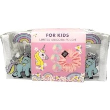 Velora Kids Unicorn Pouch Çocuk Saç Tokası Seti, 3+1