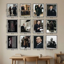 Akıllı Kağıt Statik Tutunma Özellikli 12 'li Atatürk Poster Set 24 - 30