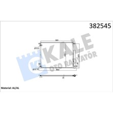 Kale Xmpdby Kondenser Honda Civic x Fc 1.6i 16 Kurutucu Ile Brazing Al-Al 560X431X12 Klima Radyatörü