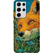 Lelia Samsung Galaxy S21 Ultra Uyumlu Baskılı Şeffaf Telefon Kılıfı | Koleksiyon: Wildspirit Prime
