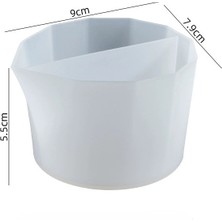 Hobiflex Silikon Kap Taş Tozu Harcı Döküm Ithal Küçük Boy Iki Bölmeli Epoksi Sanatı Döküm Kabı HB50-0127