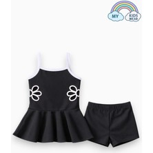 My Kids Wear Kız Çocuk Nakış Detaylı Garson Boy Mayo 5-14 Yaş 12586