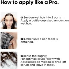 Velora Professionnel Paris Serie Expert Absolut Repair Molecular Tüm Yıpranmış Saçlar Için Arındırıcı Şampuan 300ML