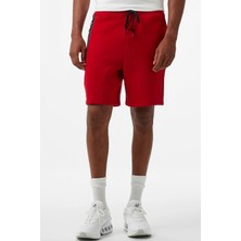 Nike Sportswear Tech Fleece Shorts Günlük Pamuklu Spor Şort Kırmızı