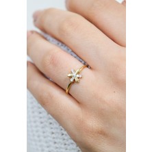 Kar Tanesi Yüzük 14 Ayar A055622