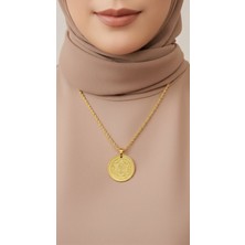 TrendyX Süleyman Mührü Kolye – Çelik Altın Kaplama, Manevi Koruyucu Takı