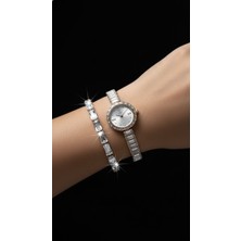 TrendyX Yeni Su Yolu Taşlı Şık Tasarım Kadın Kol Saati