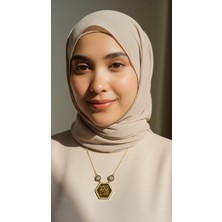 TrendyX Altıgen Maşallah Kolye – Çelik Altın Kaplama, Manevi Koruyucu Takı