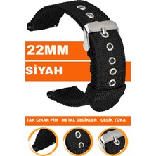  samsung gear s3 classic frontier uyumlu 22mm nato kumaş tekstil saat kordonu kayışı f32t-b