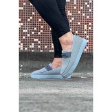 Subutu Gri Triko Babet Erkek Ayakkabı