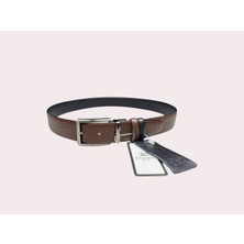 İstanbul Belt Çift Taraflı Desenli Erkek Kemer – 3.5 cm – Döner Tokalı – Siyah Arka Yüz – Renk & Boy Seçenekleri