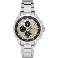 DEMARİ Demari Erkek Kol Saati Quartz Mekanizma Multifunction Çelik Kordon Gold Kadran – DM-00118G-A6